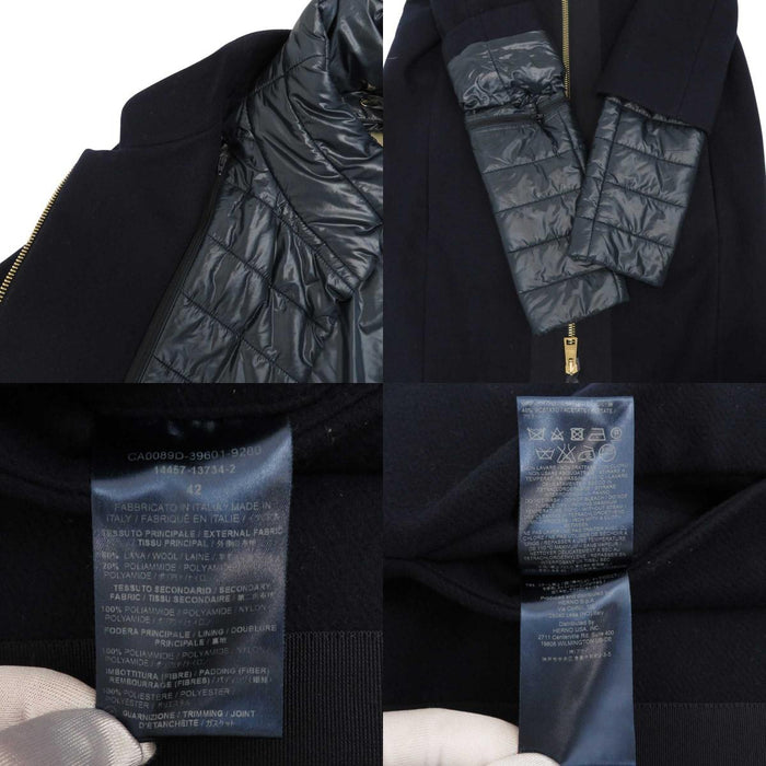 Herno 
ウール レイヤード 
デタッチャブル パネルコート