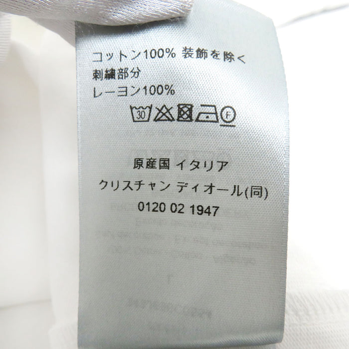 Dior 
刺繍 コットン 
ロゴ エンブロイダリー Tシャツ 
ディオールオム