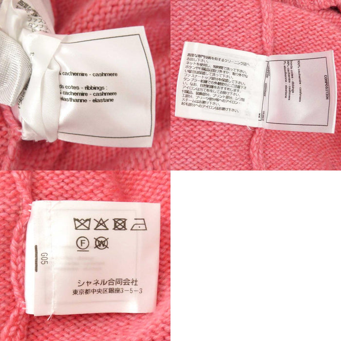 CHANEL 
COCO CC ココボタン 
ココマーク ロゴ プルオーバー カシミヤ ニット