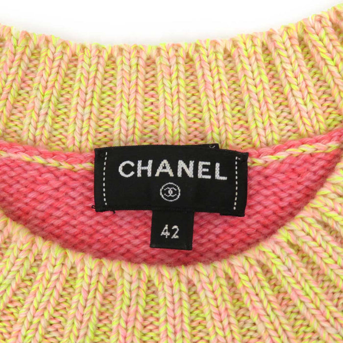 CHANEL 
COCO CC ココボタン 
ココマーク ロゴ プルオーバー カシミヤ ニット