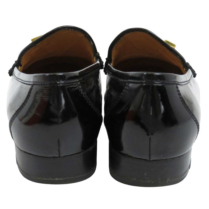 HERMES 
レザー H アッシュ ロゴ ゴールドカラー金具 
レザー ローファー