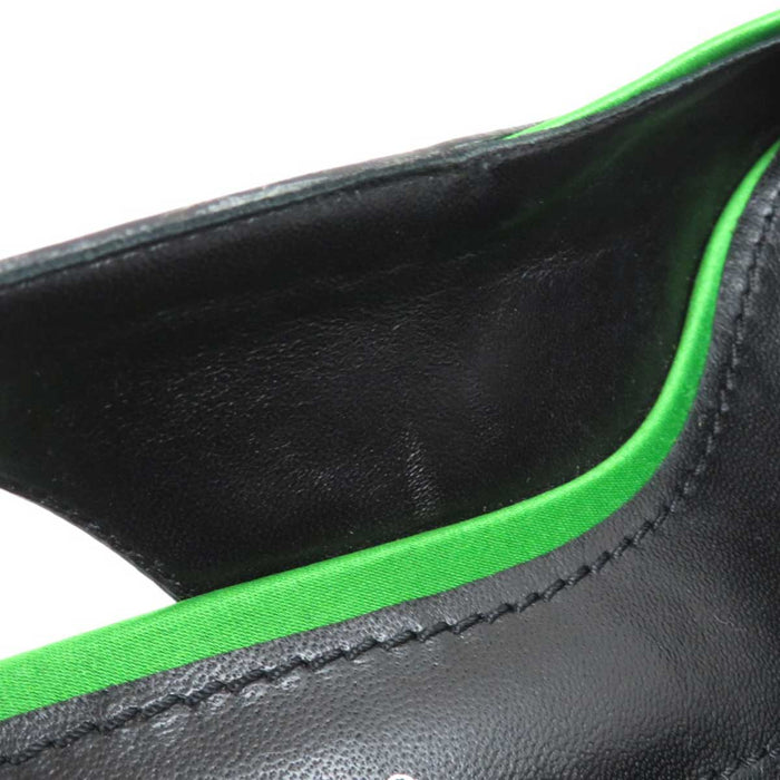 LOUIS VUITTON 
LV cercle satin cuir 
Arclight ligne slingback escarpins