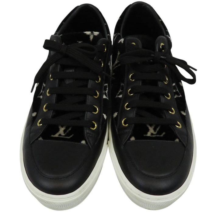 LOUIS VUITTON 
LV ロゴ ベロア ローカット 
ステラー ライン スニーカー 
モノグラム