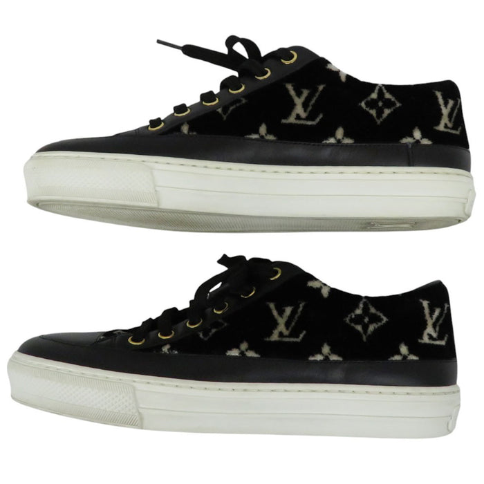 LOUIS VUITTON 
LV ロゴ ベロア ローカット 
ステラー ライン スニーカー 
モノグラム