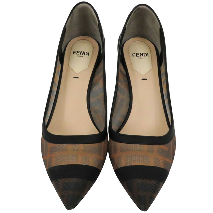 FENDI 
FF柄 
ズッカ柄 コリブリ メッシュ パンプス