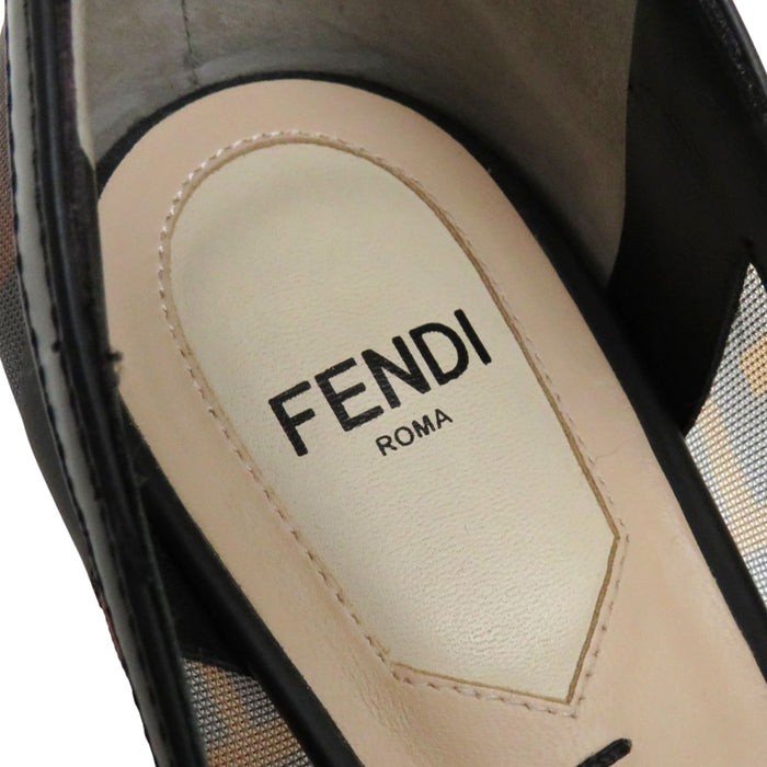 FENDI 
FF柄 
ズッカ柄 コリブリ メッシュ パンプス