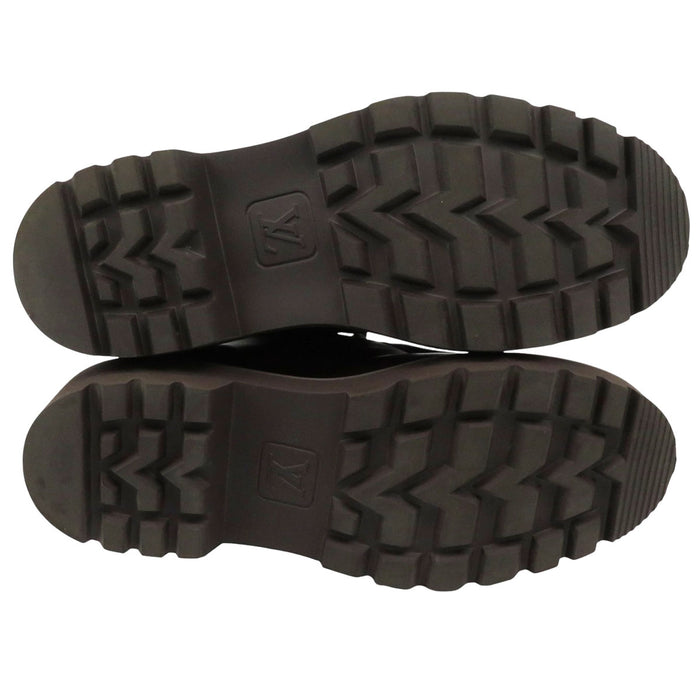 LOUIS VUITTON 
LV lacets cuir 
ligne Ranger Monogramme chaussures derby 
Monogramme