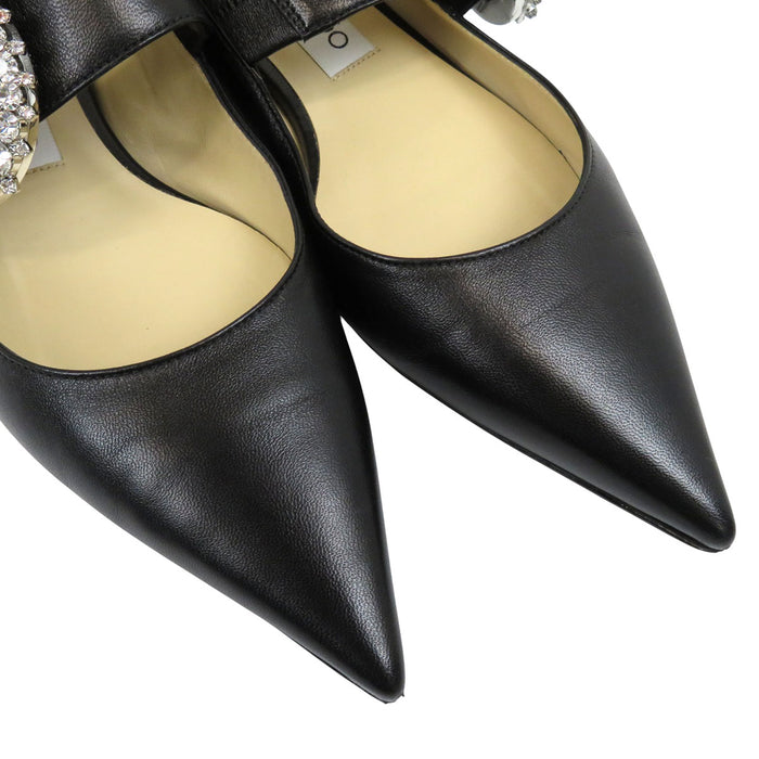 JIMMY CHOO 
メリージェーン ビジュー 
メルヴァ バレリーナ フラット パンプス