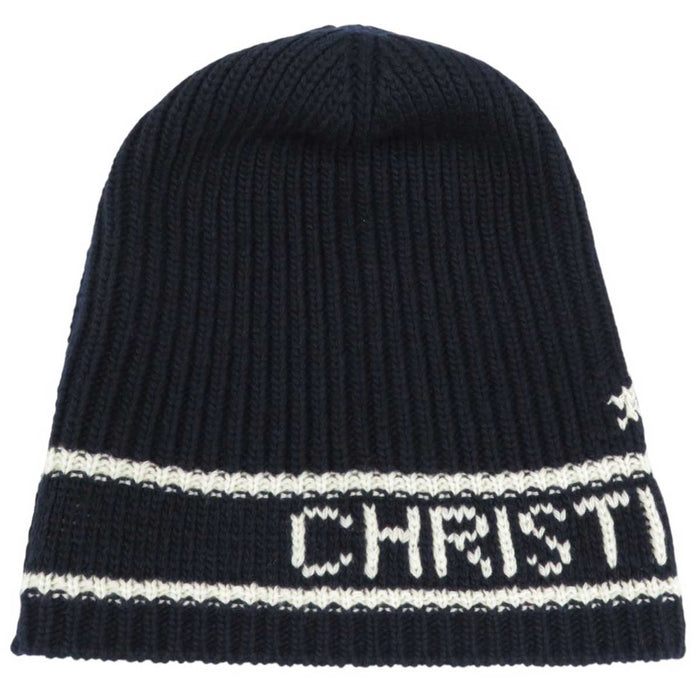 Dior 
スター ウール カシミヤ混 
ロゴ ニットキャップ 
クリスチャンディオール