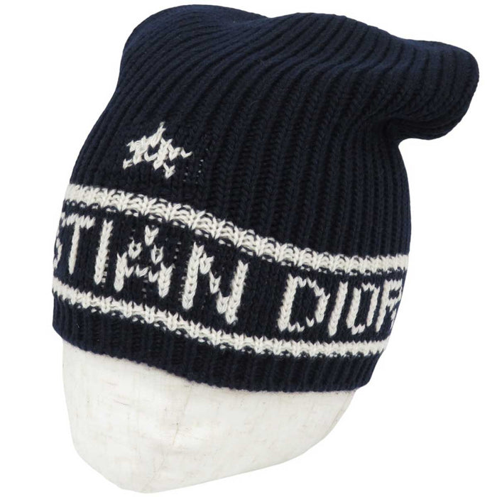 Dior 
スター ウール カシミヤ混 
ロゴ ニットキャップ 
クリスチャンディオール