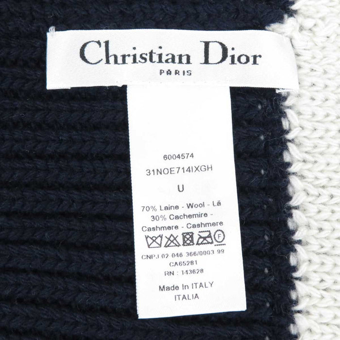 Dior 
スター ウール カシミヤ混 
ロゴ ニットキャップ 
クリスチャンディオール