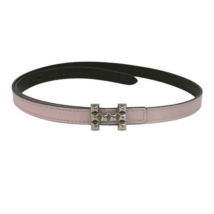 HERMES 
U刻印 Hベルト ロゴ シルバーカラーメタル 
H メドール リバーシブル ベルト 13MM