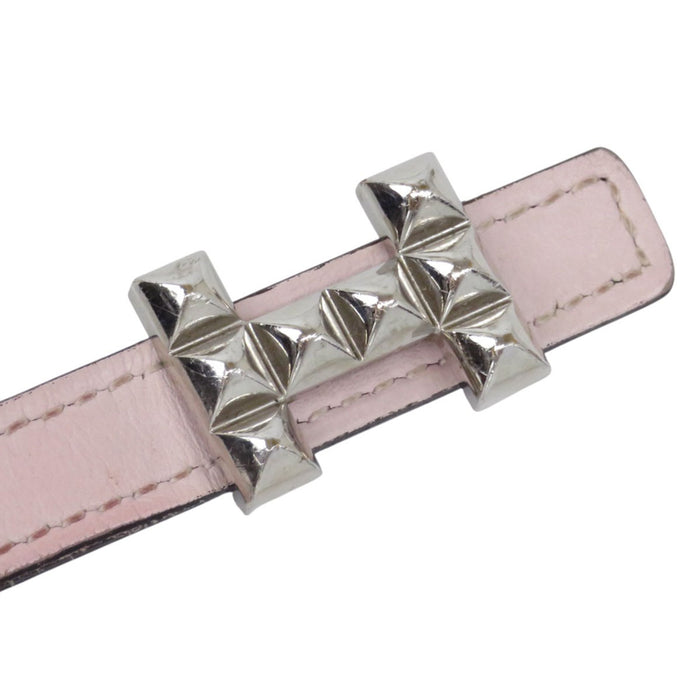 HERMES 
U刻印 Hベルト ロゴ シルバーカラーメタル 
H メドール リバーシブル ベルト 13MM