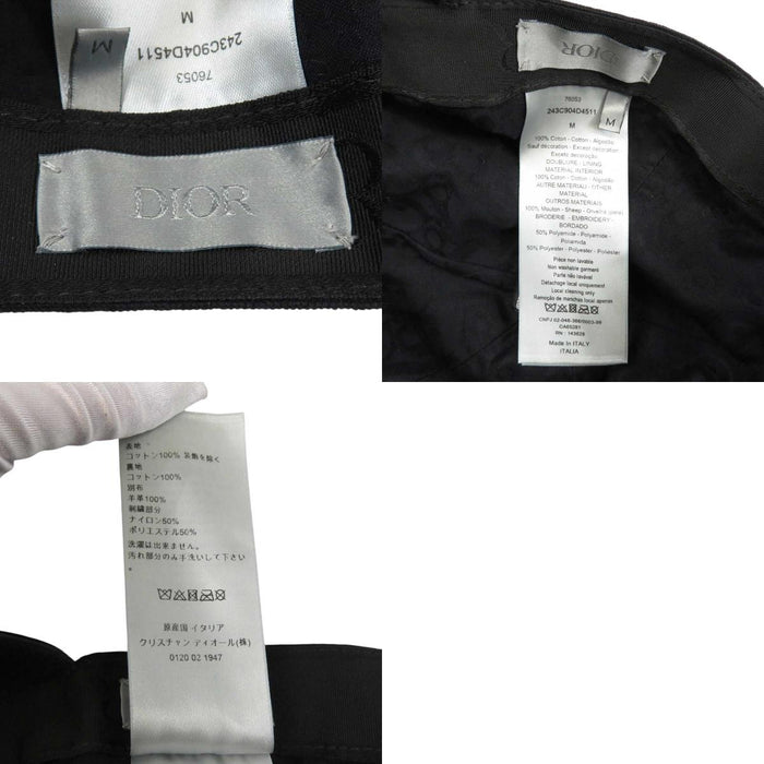 Dior 
コットン 
ロゴ エンブロイダリー キャップ 
ディオールオム