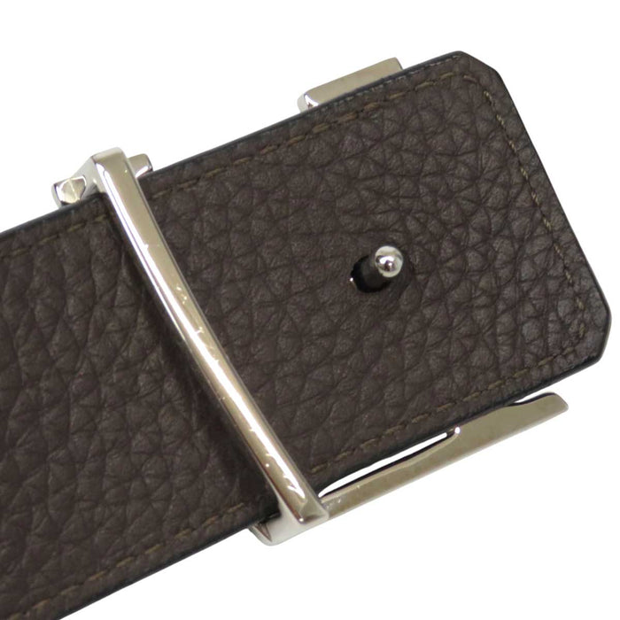 LOUIS VUITTON 
ロゴ レザー 40MM 
LV イニシャル バックル リバーシブル ベルト