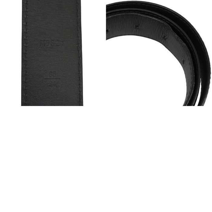 LOUIS VUITTON
LV logo leather
Damier Graphite belt