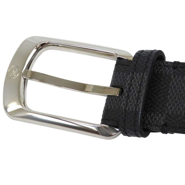 LOUIS VUITTON 
LV ロゴ レザー 
ダミエグラフィット ベルト