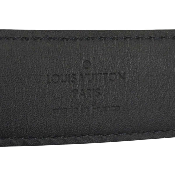 LOUIS VUITTON 
LV ロゴ レザー 
ダミエグラフィット ベルト