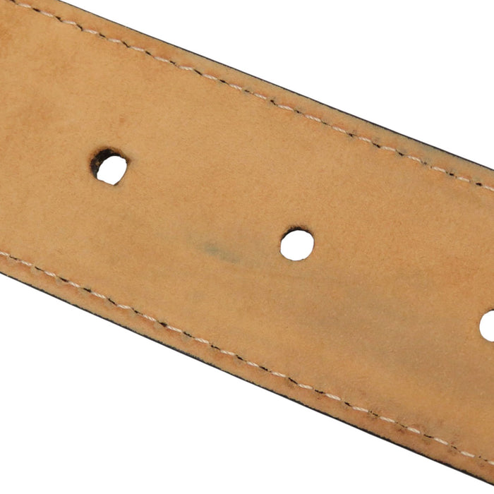 LOUIS VUITTON 
LV logo cuir 
ceinture rivetée Damier