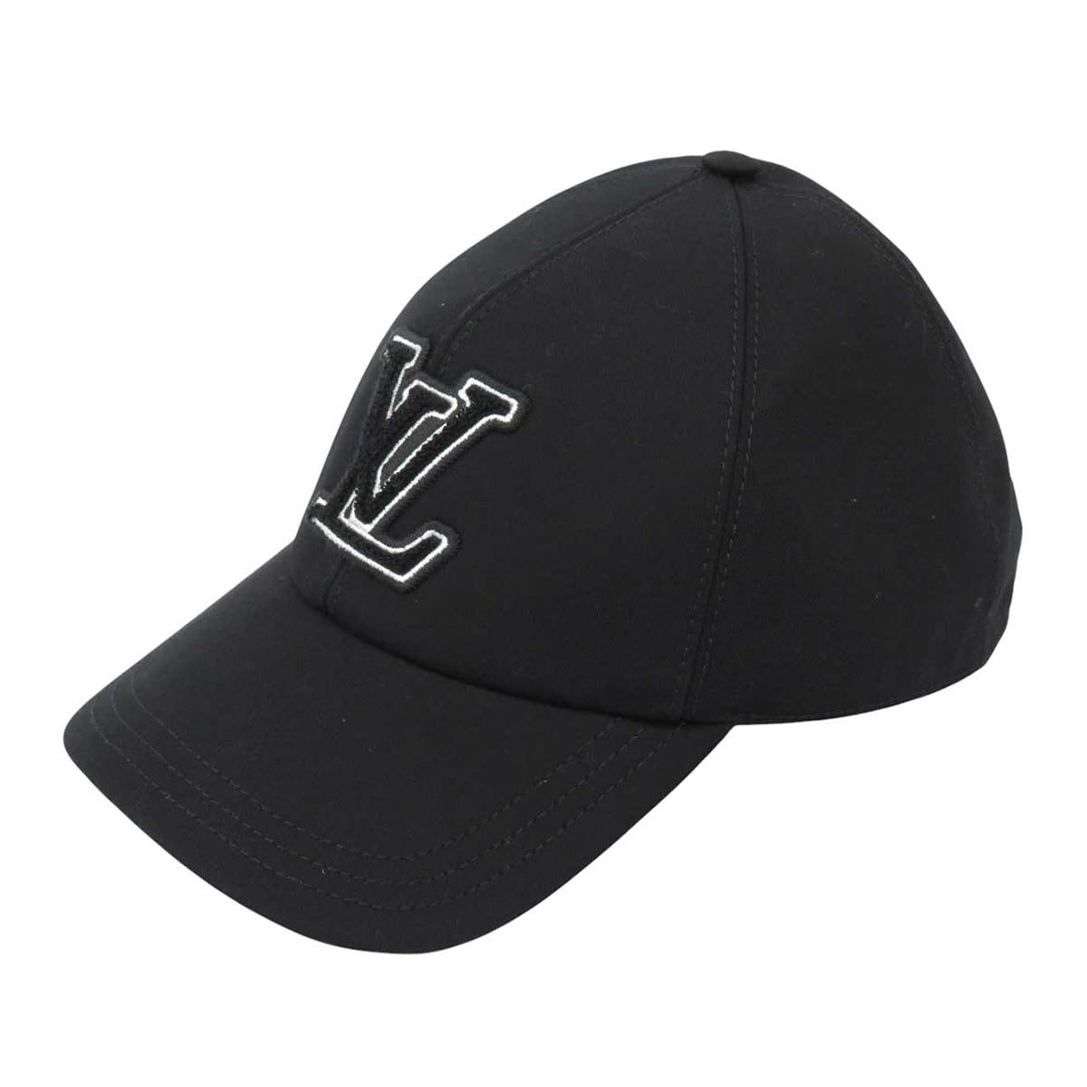 Louis Vuitton 黒キャップ LVロゴ刺繍 リーグ LOUIS VUITTON ロゴ 刺繍 LV シグネチャー キャップ– TS Trading