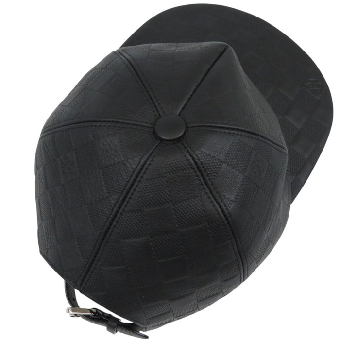 LOUIS VUITTON 
レザー 
ダミエアンフィニ キャスケット