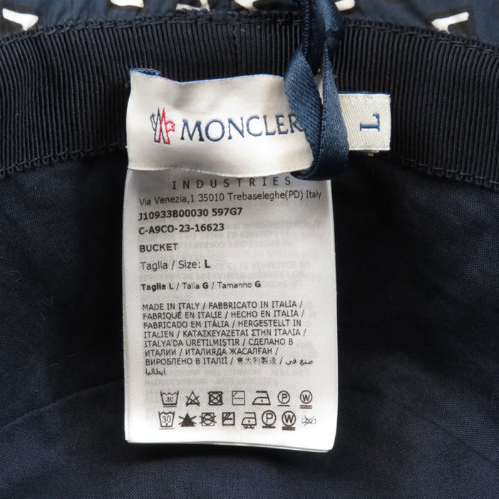 MONCLER 
2024年 ワッペン 総柄 
BUCKET バケットハット