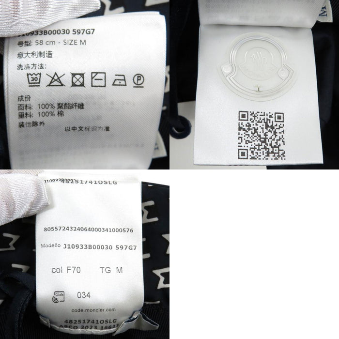 【未使用級】モンクレール　2023SS　ツイード　バケットハット　ロゴワッペン MONCLER 2024年 ワッペン 総柄 BUCKET バケットハット– TS