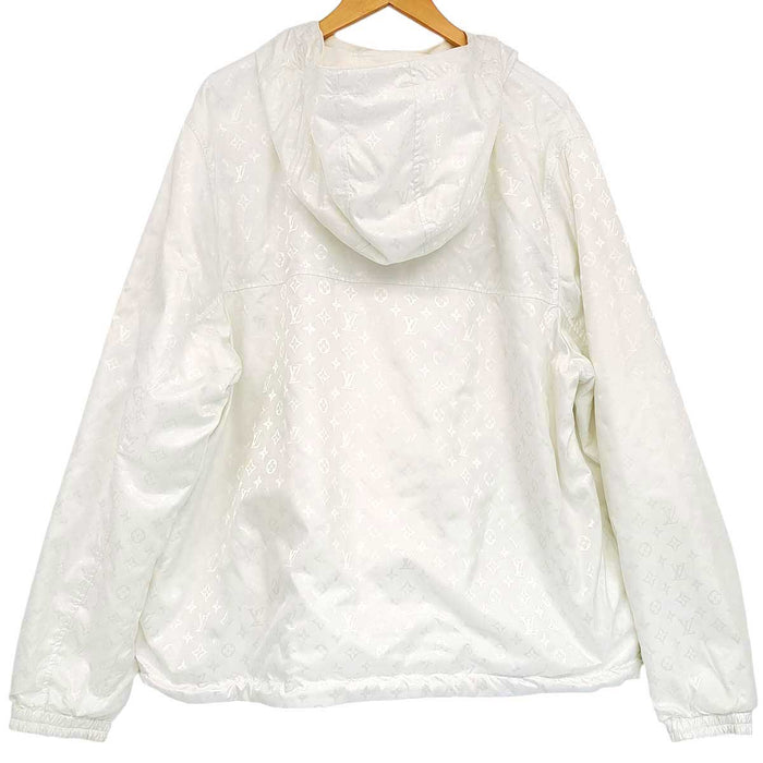 LOUIS VUITTON 
LV ロゴ 総柄 ダブルジップ パーカー RM222Q MO6 HLB46W 
リバーシブル ナイロンジャケット 
モノグラム