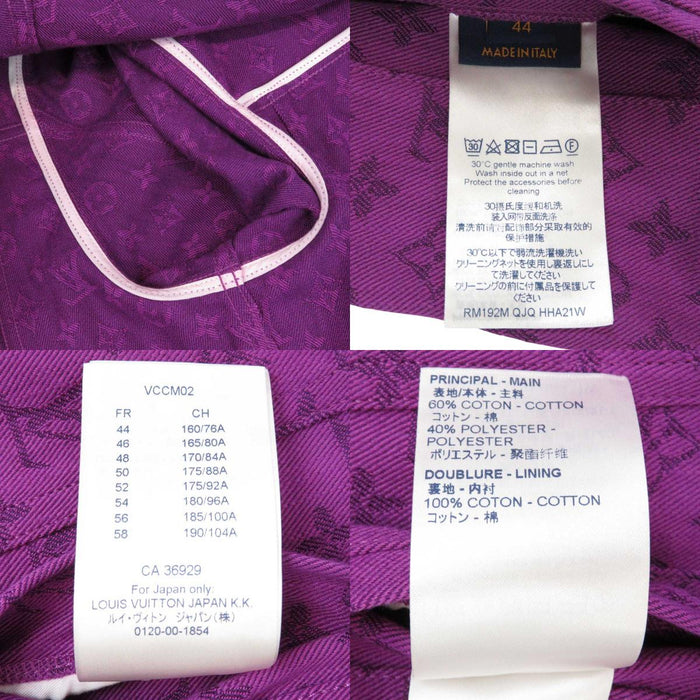 LOUIS VUITTON
LV logo all-over pattern
Monogram denim jacket