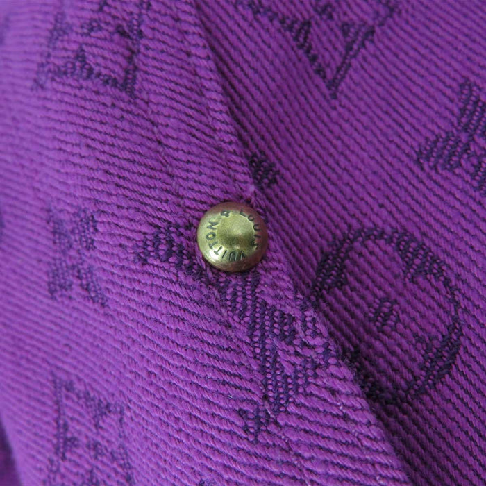 LOUIS VUITTON 
LV logo motivo completo 
giacca di jeans monogramma