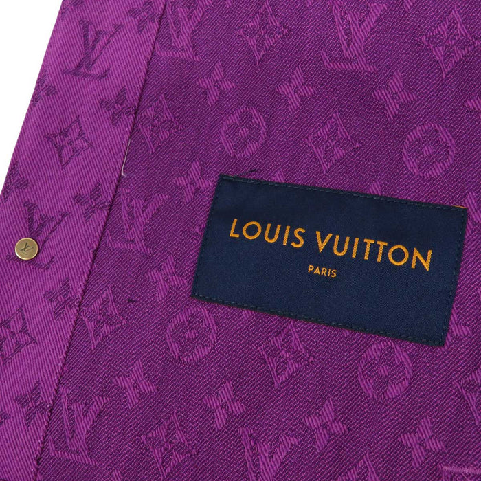 LOUIS VUITTON 
LV ロゴ 総柄 
モノグラム デニムジャケット