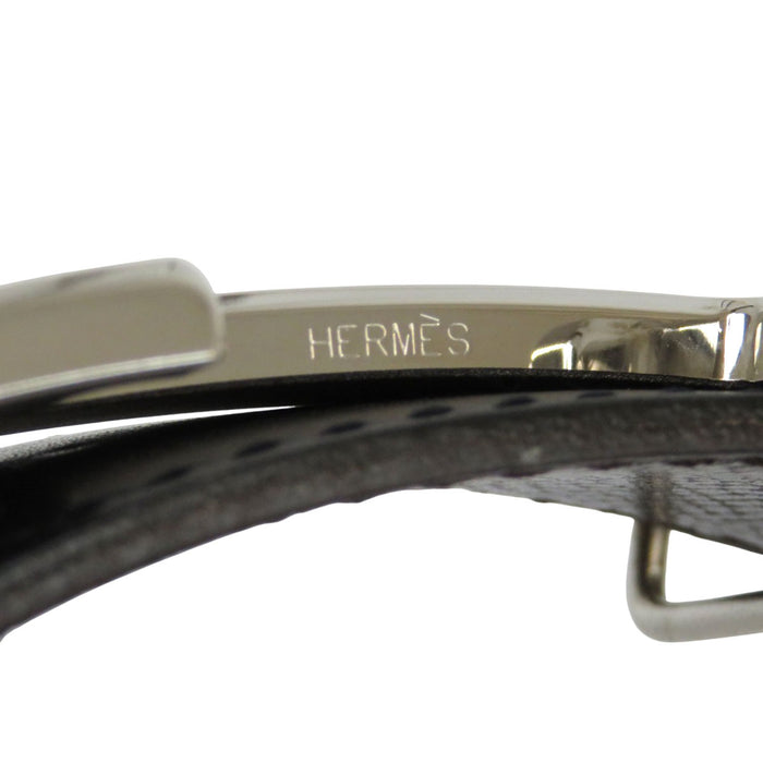 HERMES 
H アッシュ ロゴ シルバーカラー金具 □G刻印 レザー 32mm 
H マルトレ リバーシブル ベルト