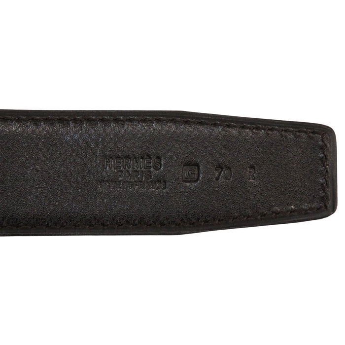 HERMES 
H アッシュ ロゴ シルバーカラー金具 □G刻印 レザー 32mm 
H マルトレ リバーシブル ベルト