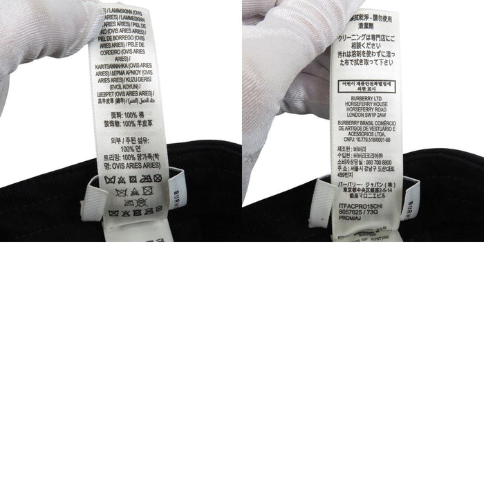 BURBERRY 
Ricamo Cotone 
Logo Cappello Ricamato