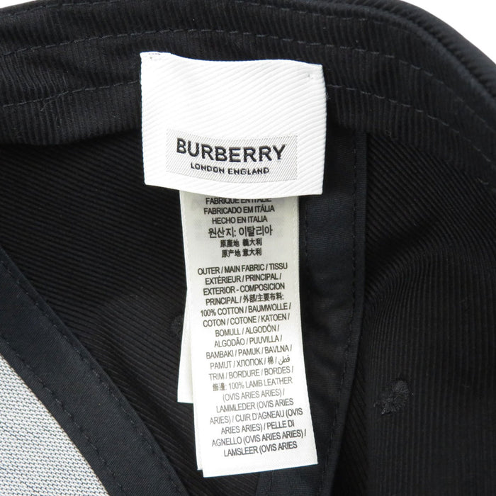 BURBERRY 
Ricamo Cotone 
Logo Cappello Ricamato