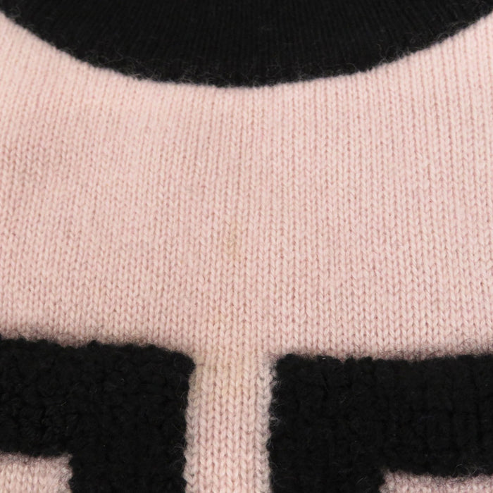 GIVENCHY 
バイカラー 
ロゴ カシミヤ ロングスリーブ ニット