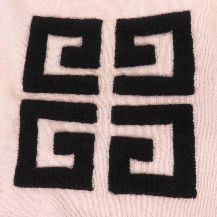 GIVENCHY 
バイカラー 
ロゴ カシミヤ ロングスリーブ ニット