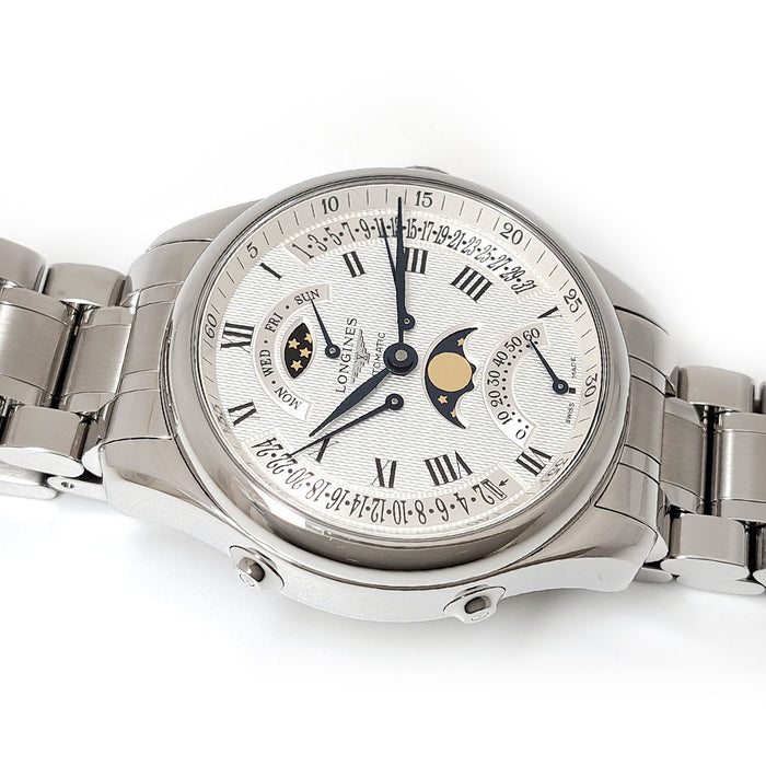 LONGINES 
Master Collection Retrograde Moonphase 
With box and warranty card