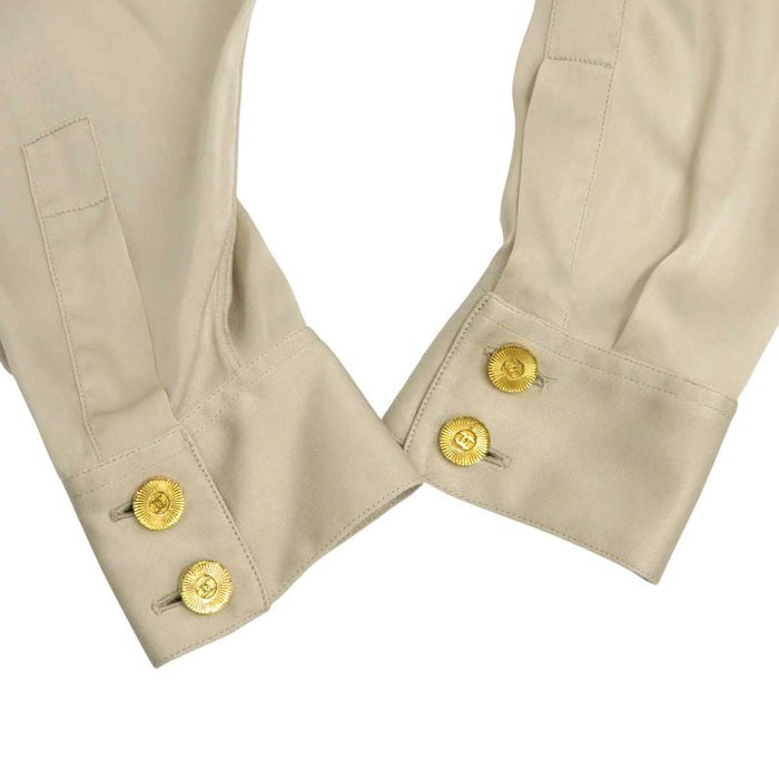 CHANEL 
COCO CC ココボタン ロゴ 
ココマーク シルク ブラウス