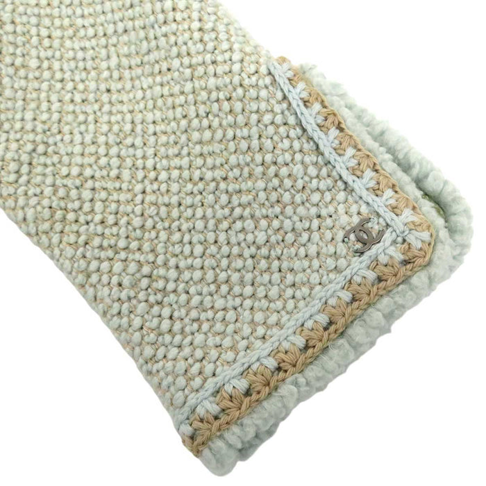 CHANEL 
00A COCO CC ロゴ ウール シルク 
ココマーク ミックス ツイード ロングコート