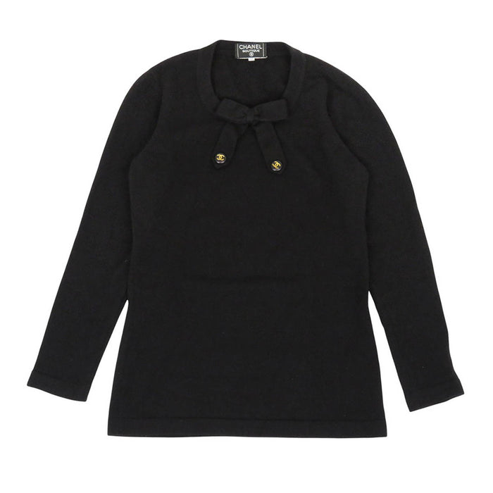 CHANEL 
COCO CC ロゴ ココボタン リボン 
ココマーク ロングスリーブ ニット