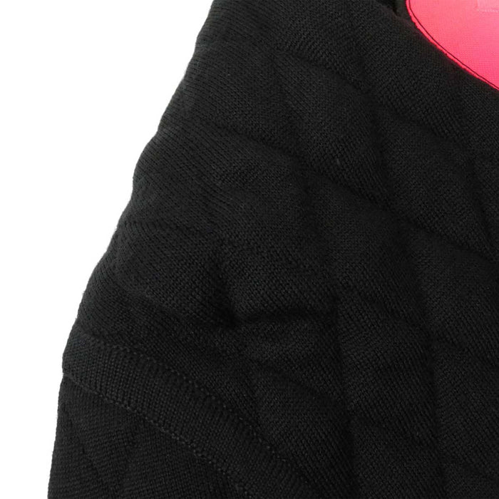 CHANEL 
COCO CC ロゴ マトラッセ 05A ウール チェーン Vネック 
ココマーク ジップアップ ノーカラー ジャケット