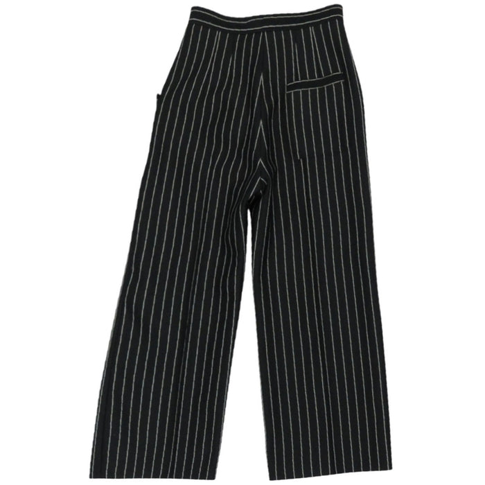 LOUIS VUITTON 
LV ポリエステル混 ウール混 
ストライプ ワイド パンツ
