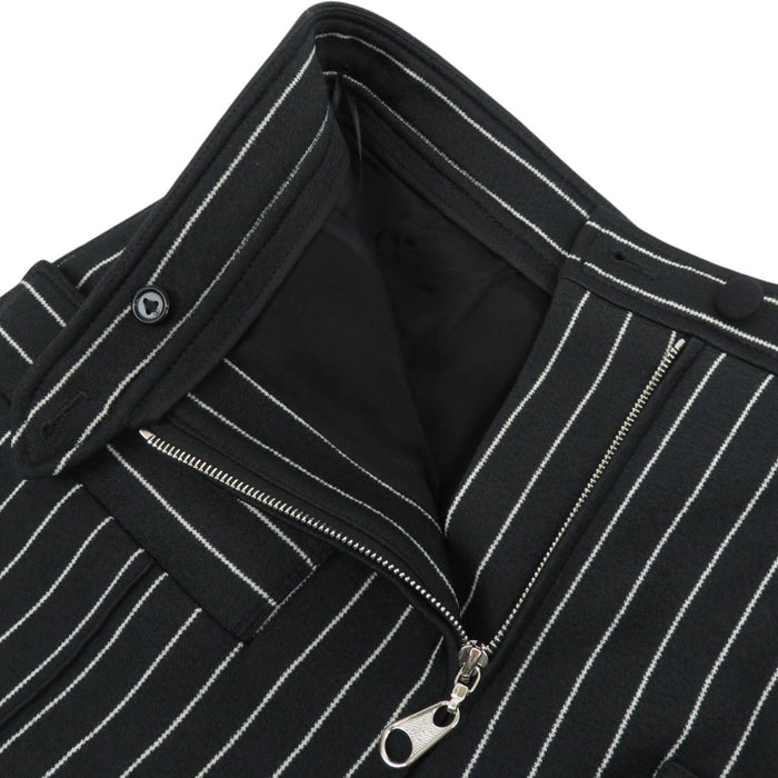 LOUIS VUITTON 
LV ポリエステル混 ウール混 
ストライプ ワイド パンツ