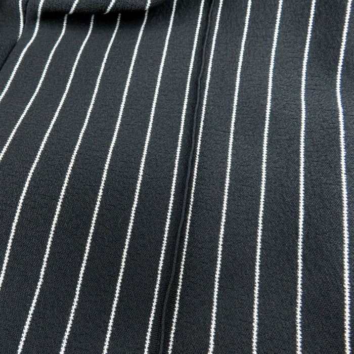 LOUIS VUITTON 
LV ポリエステル混 ウール混 
ストライプ ワイド パンツ