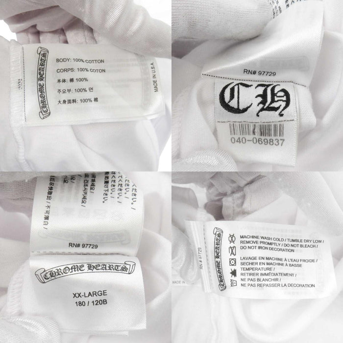 CHROME HEARTS 
CH スクロールラベル ロゴ コットン 
Foti ハリスティーター Tシャツ