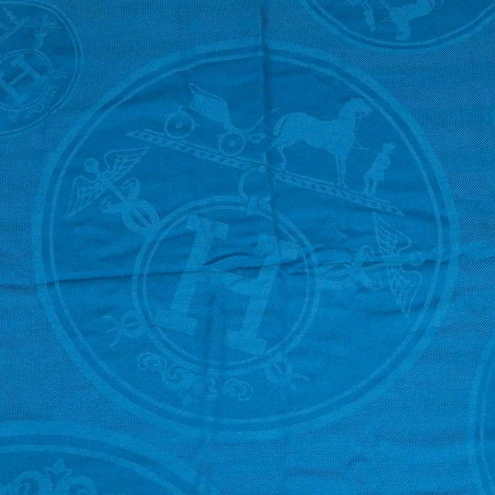 HERMES 
H アッシュ ロゴ カシミヤ シルク混 カシシル フリンジ 
ニュー リブリス ストール