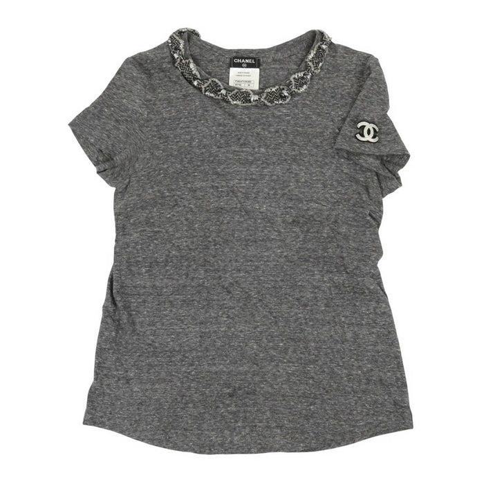 CHANEL 
COCO CC ロゴ ワッペン コットン 
ココマーク ショートスリーブ カットソー