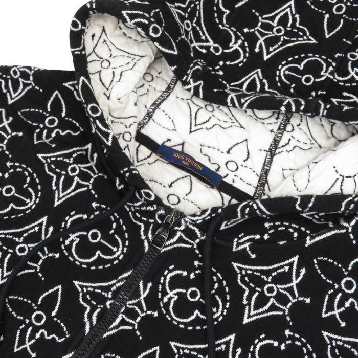LOUIS VUITTON 
LV ロゴ 総柄 スウェット RM212M DM0 HLY12W 
NBA コラボ モノグラム ジップアップ フーディ