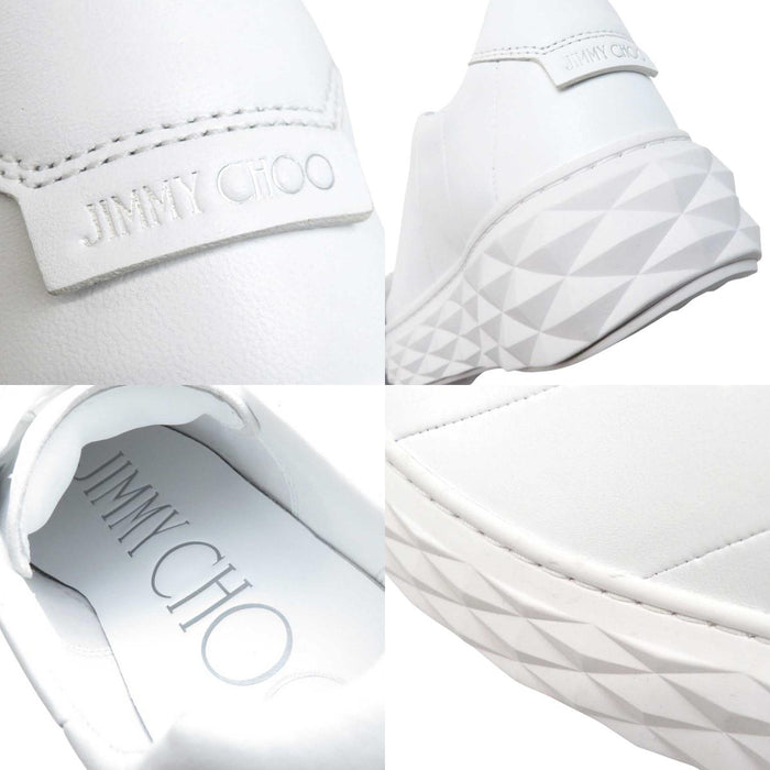 JIMMY CHOO 
レザー プラットフォーム ローカット ロゴ 
ダイヤモンド ライト マキシ F スニーカー